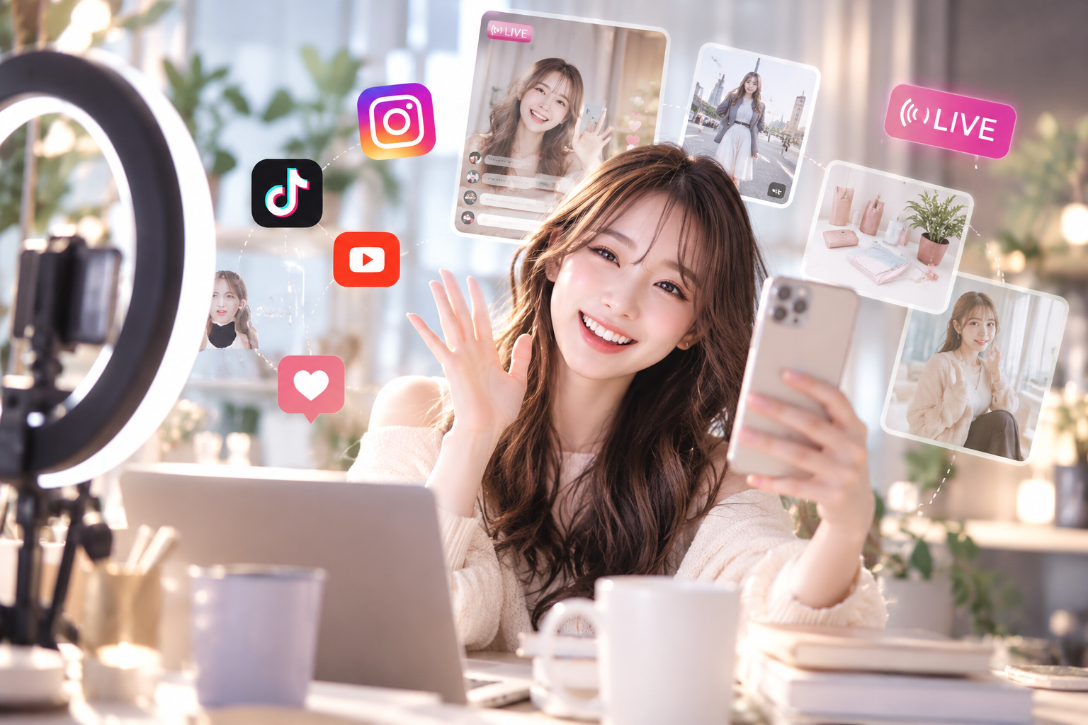 SNSとLIVEを一緒に育てるサポート
